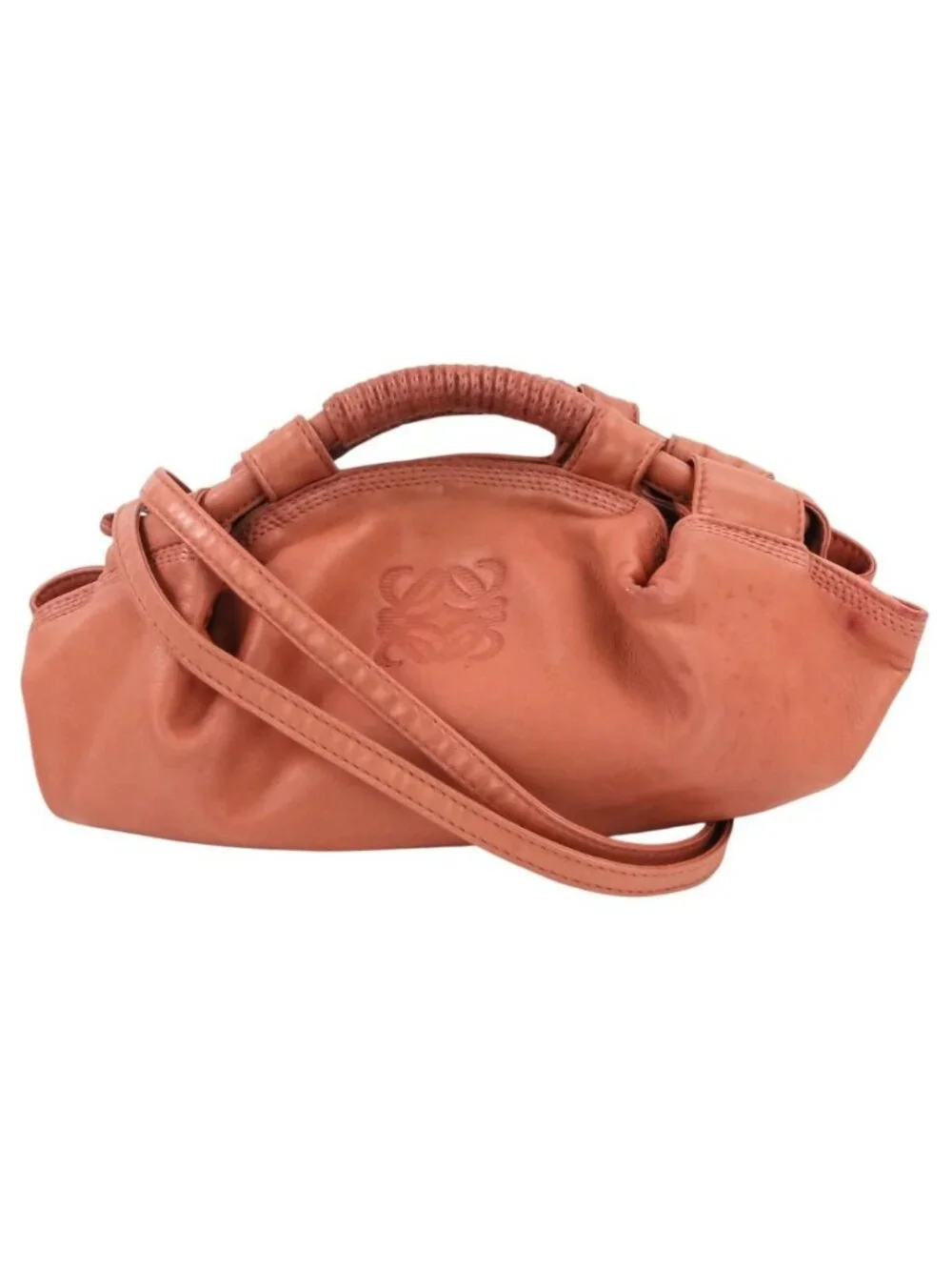 Loewe Nappa Aire Leather Mini Shoulder Bag Pink